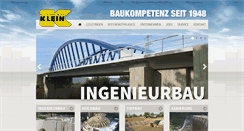 Desktop Screenshot of bau-klein.de