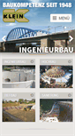Mobile Screenshot of bau-klein.de
